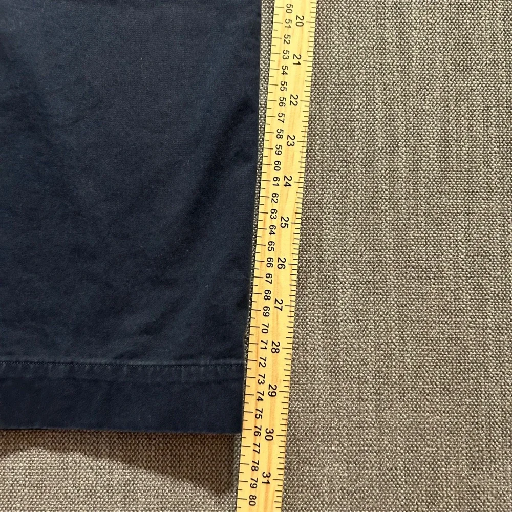 Polo Ralph Lauren Chino Pants Mens 36x30 Navy Blue Stretch Straight Fit Trousers